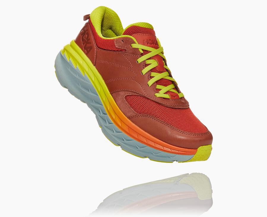 Hoka Mens Running Shoes NZ - Hoka One One Bondi L Red (QHL104673)